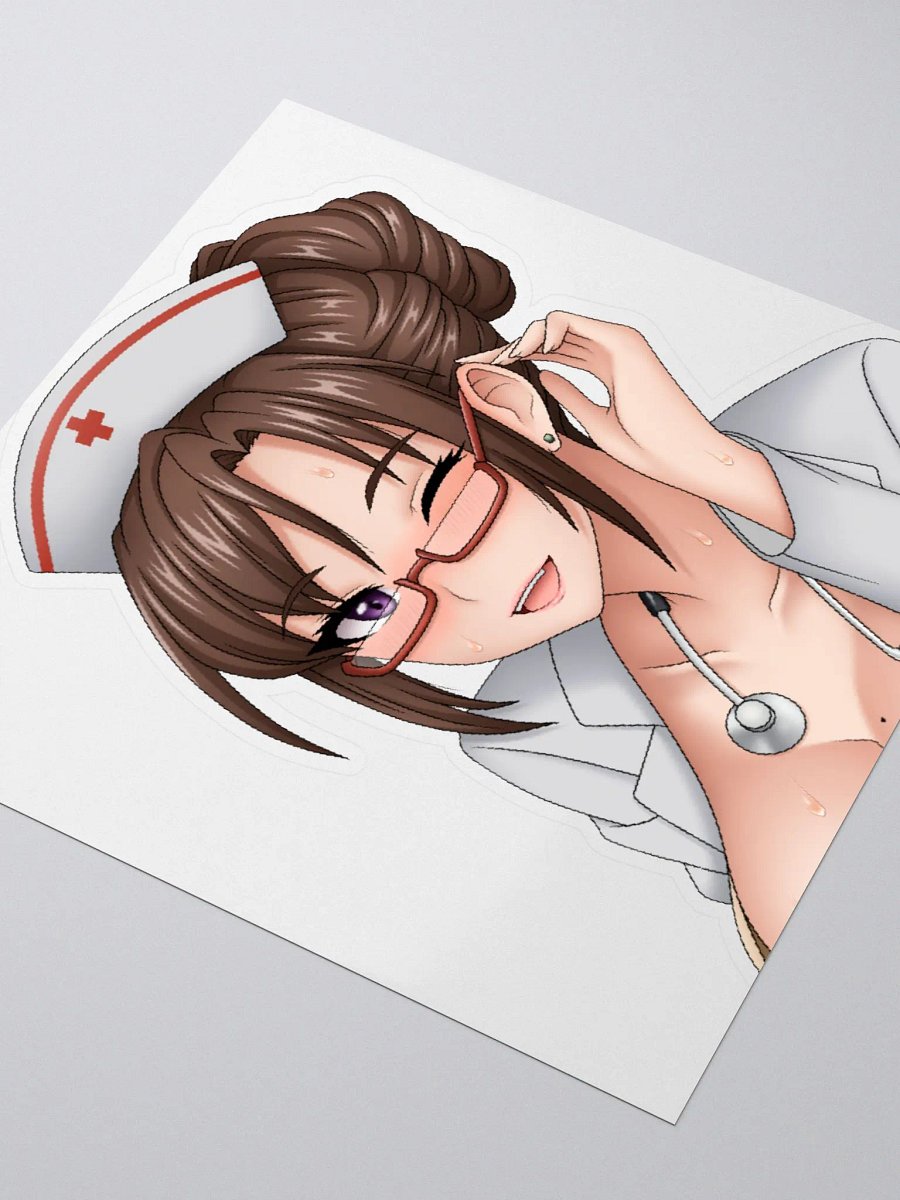 Nurse Wink Sticker (3"x3") product image (3)
