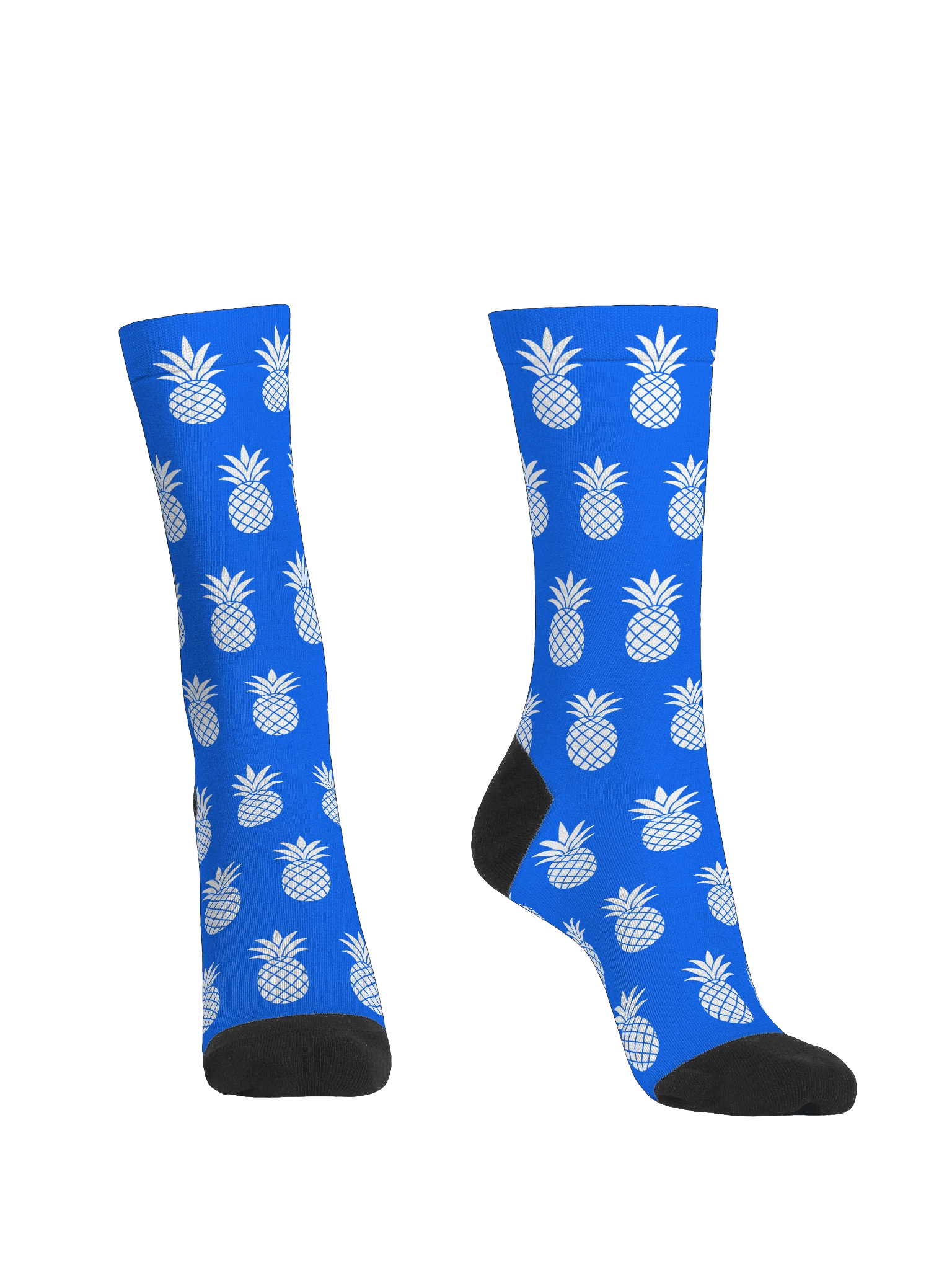 Blue & White Lucky Pineapple™ Socks product image (2)