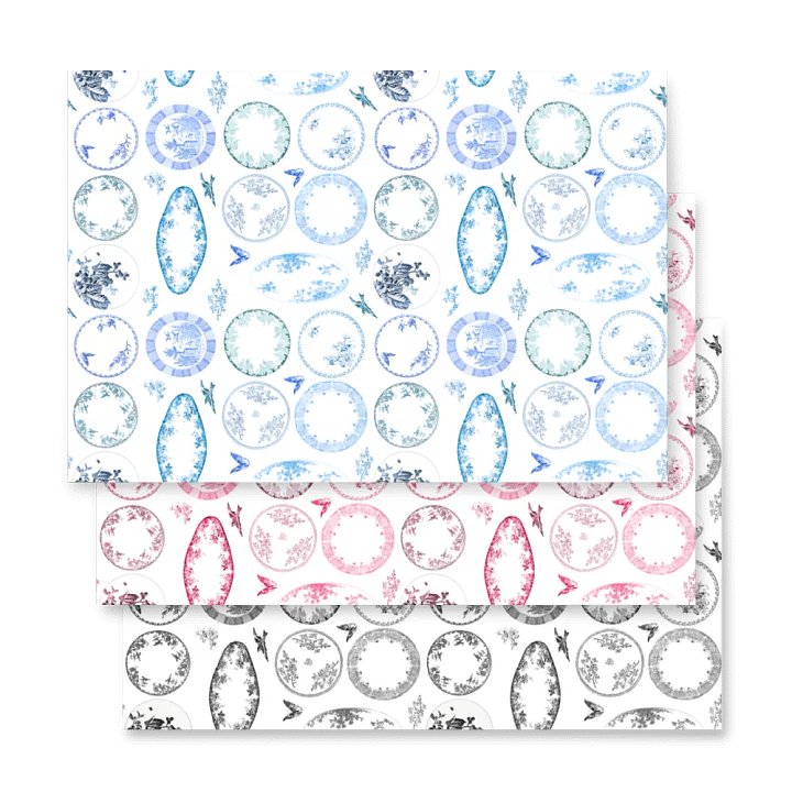 Set of 3 Color | French Antique Plates product image (2)