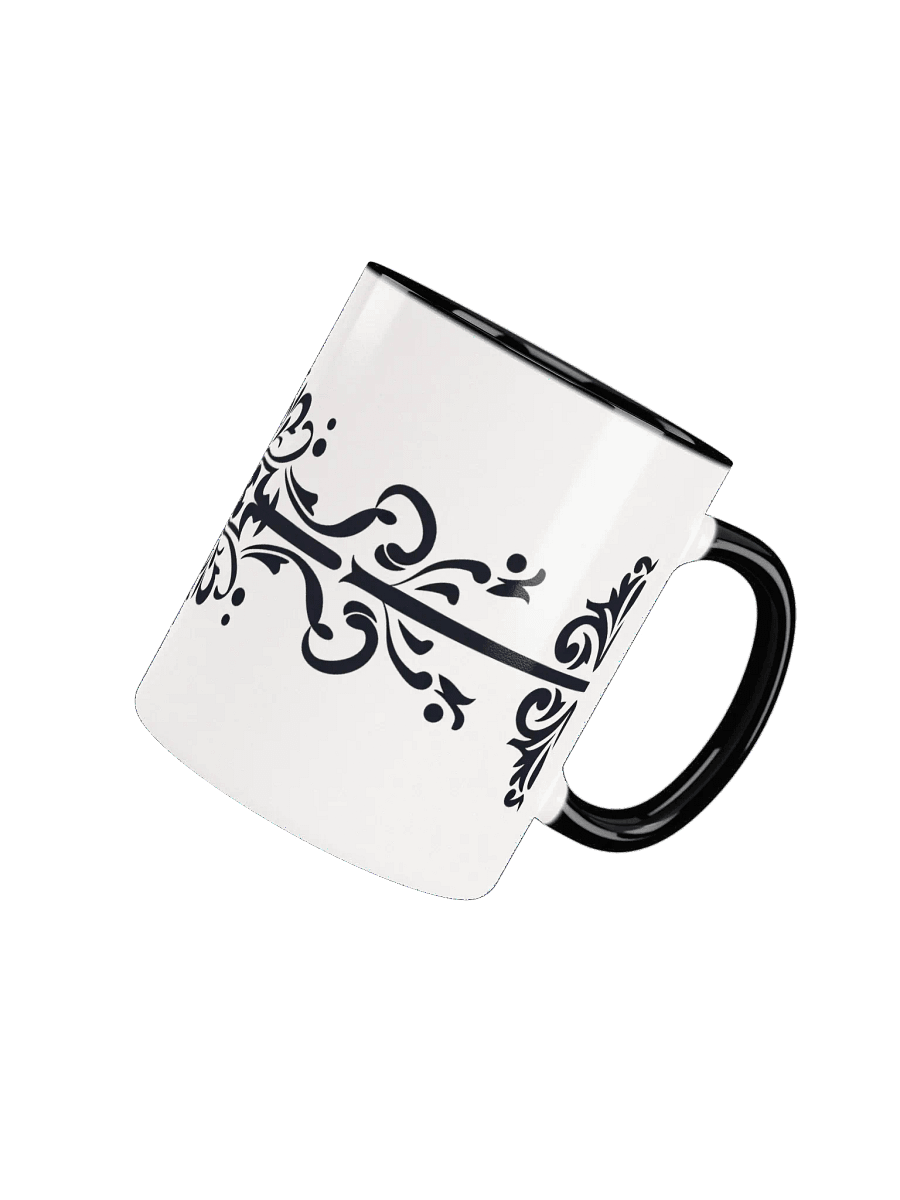 Elegant Floral Divider Ceramic Mug product image (5)
