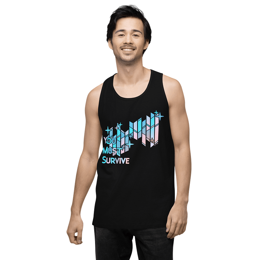 "YOU MUST SURVIVE" STAINED GLASS tanktop product image (4)