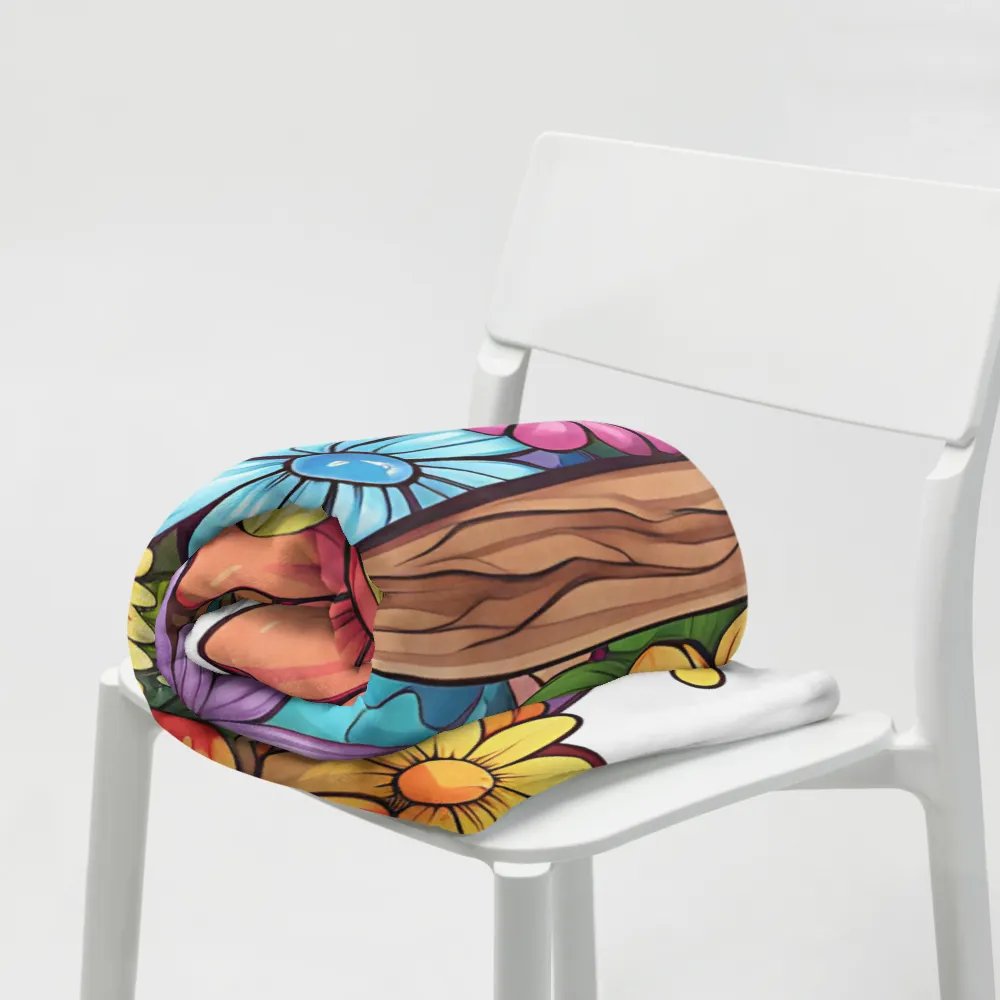 Beautiful Wooden Cross & Floral Throw Blanket product image (19)