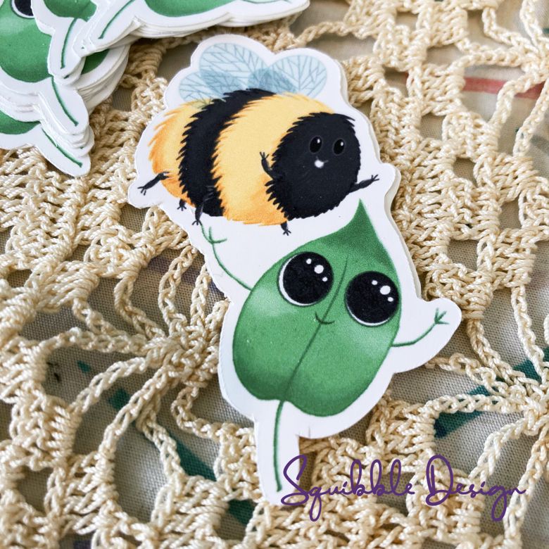 Vinyl Sticker - Bee Leaf! (in Yourself!) 🐝 product image (3)