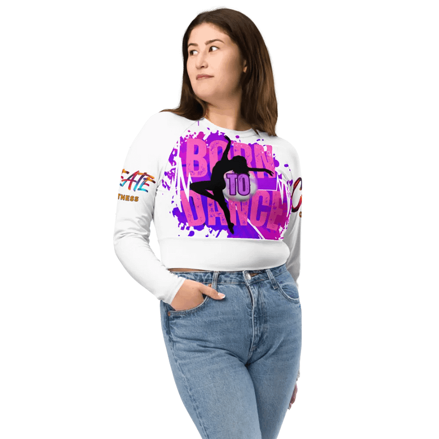 Born to Dance Her Silhouette Dynamo Long Sleeve Crop Top product image (5)
