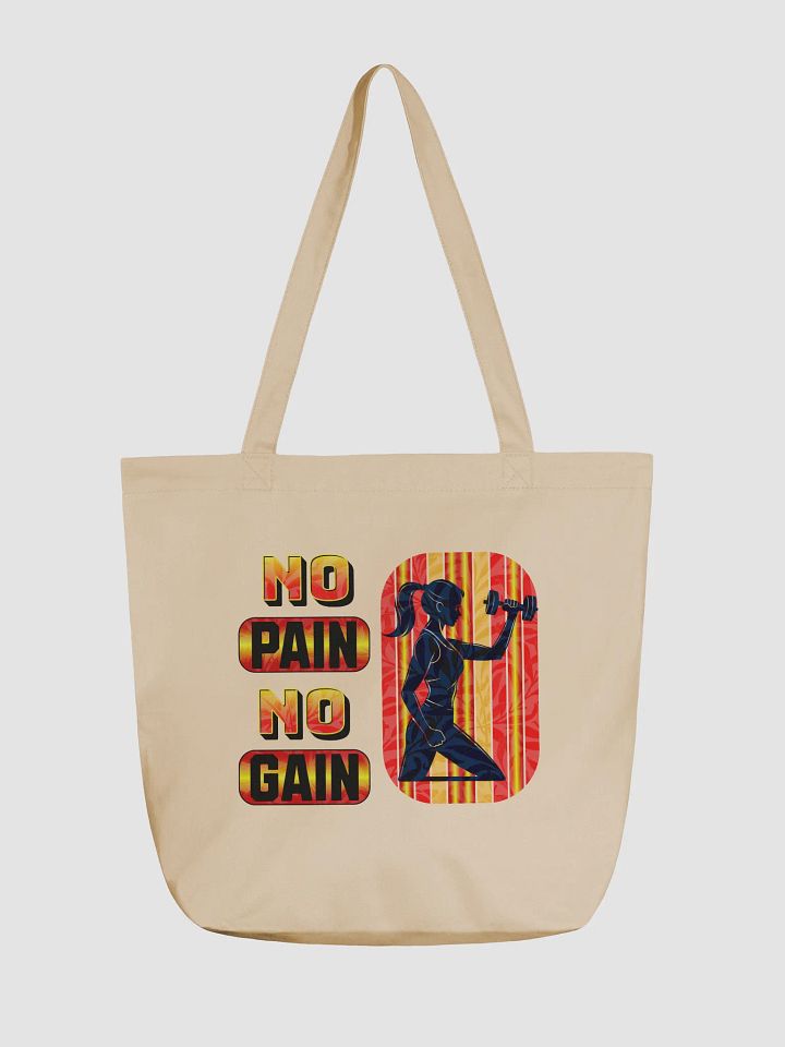 No Pain No Gain Eco-Friendly Tote Bag product image (5)