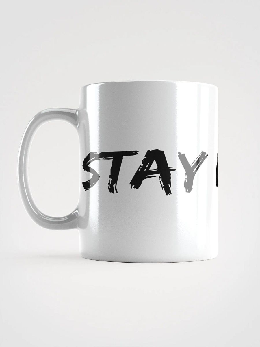 White Glossy Stay High Mug (Black Text) product image (6)