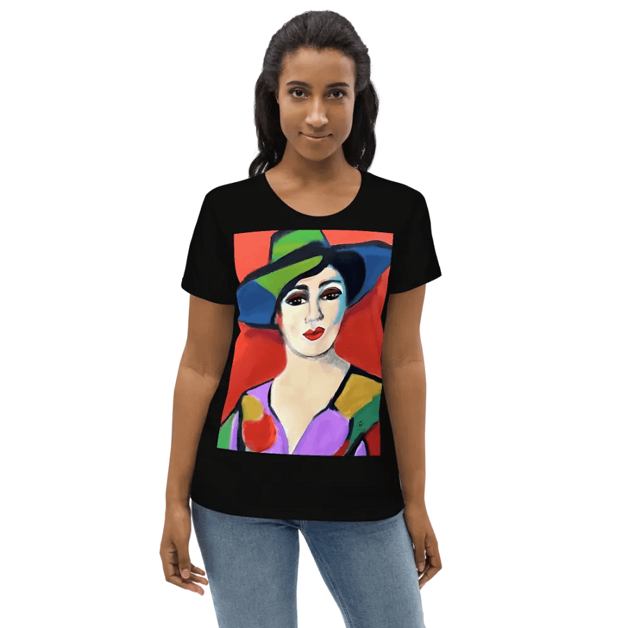 Donna with Hat Fitted Eco Tee product image (4)