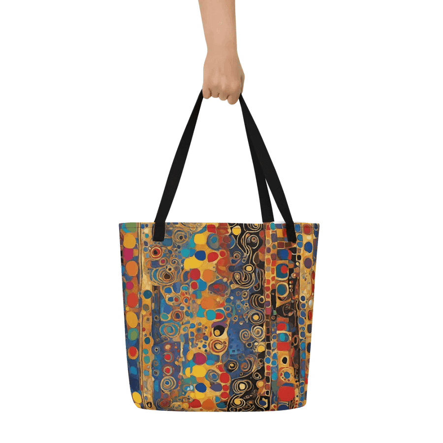 kLIM Golden Swirls All-Over Tote Bag FOR ARTY FRIENDS product image (7)