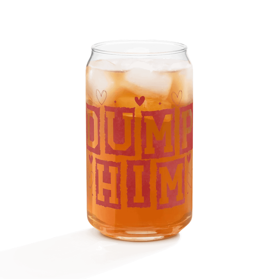 Red 'DUMP HIM' Glass product image (9)