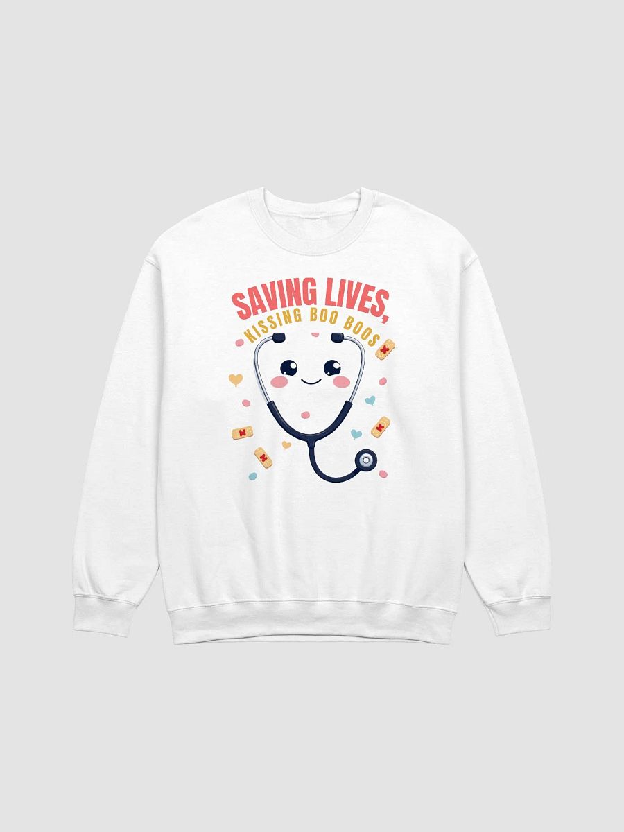 Smiling Stethoscope Crewneck Sweatshirt product image (5)