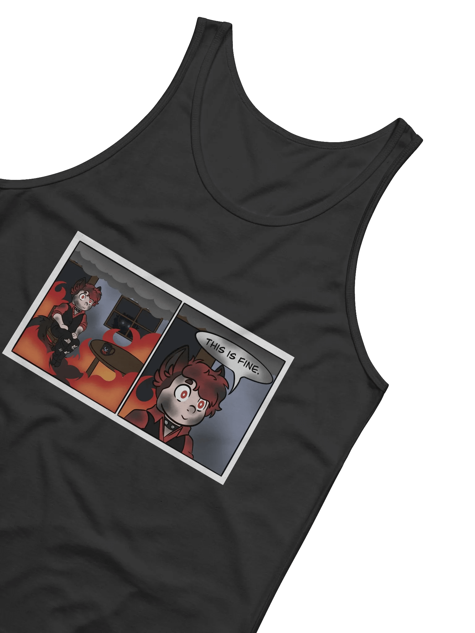 Jersey Tank - This Is Fine Meme product image (4)