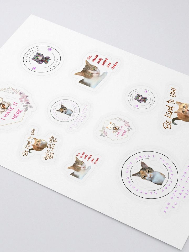 Purr-fect Decisions Sticker Sheet product image (2)