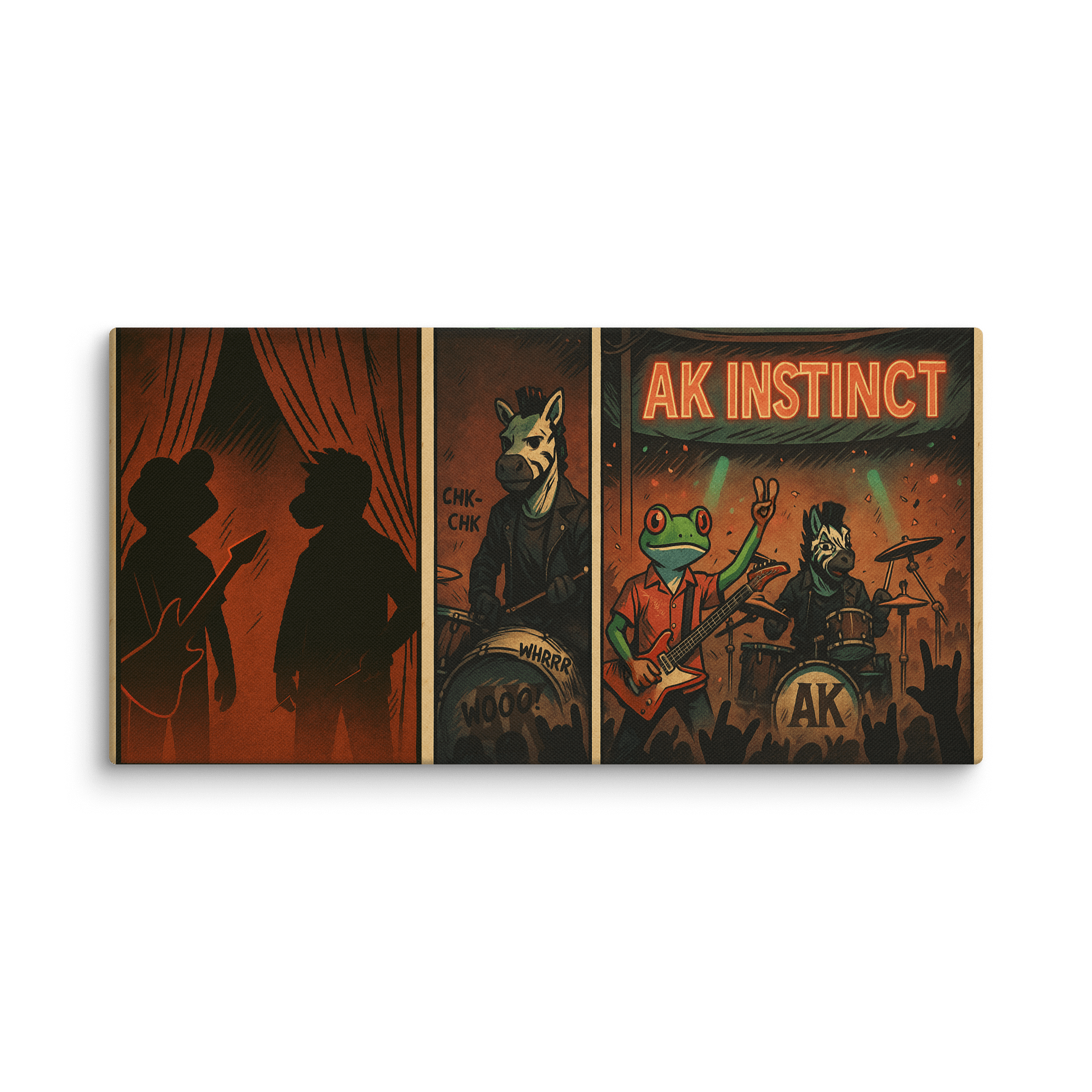 AK INSTINCT - The Band Begins Playing Canvas product image (1)