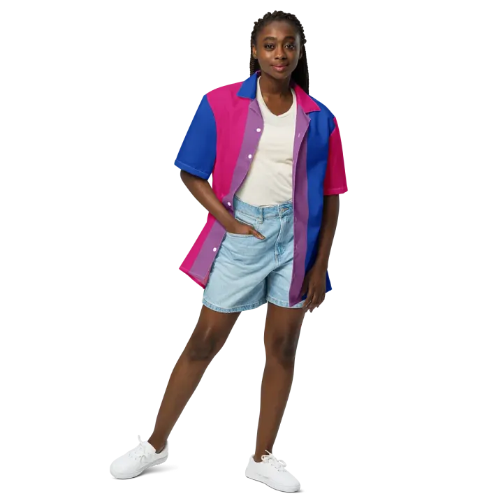 Bisexual Pride Flag - All-Over Hawaiian Shirt product image (2)
