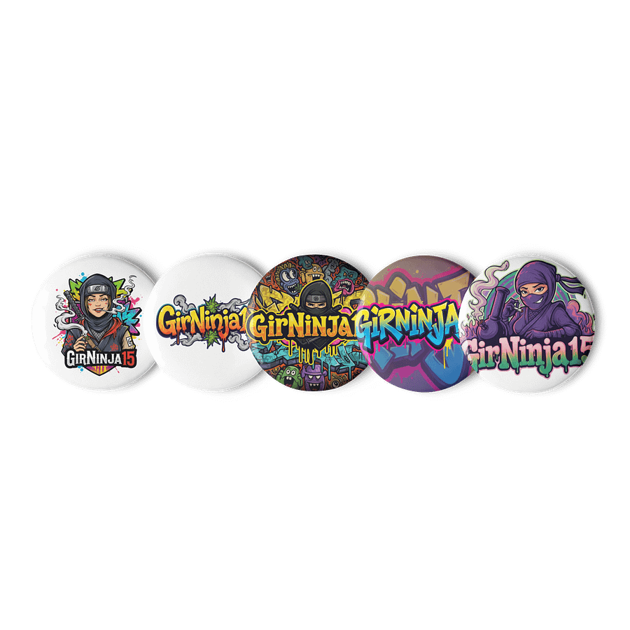 GirNinja 15 Pin Button Set product image (1)