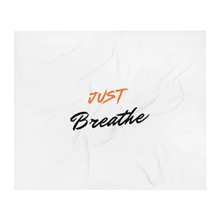 JUST Breathe Throw Blanket product image (2)