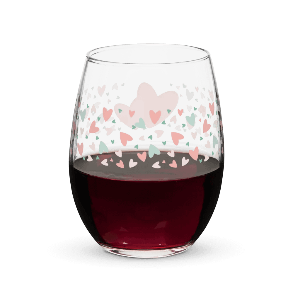 Scattered Hearts Wine Glass product image (6)