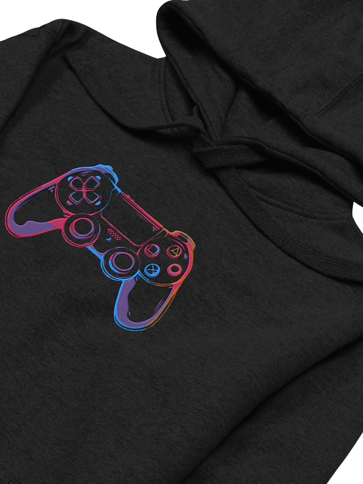 Neon Controller Center Embroidered Hoodie product image (2)