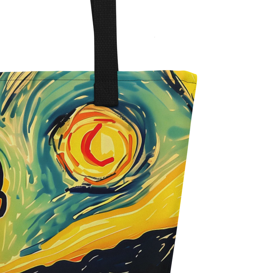 Tote Bag: Screaming Man Van Gogh Style Unique Quirky Design product image (5)