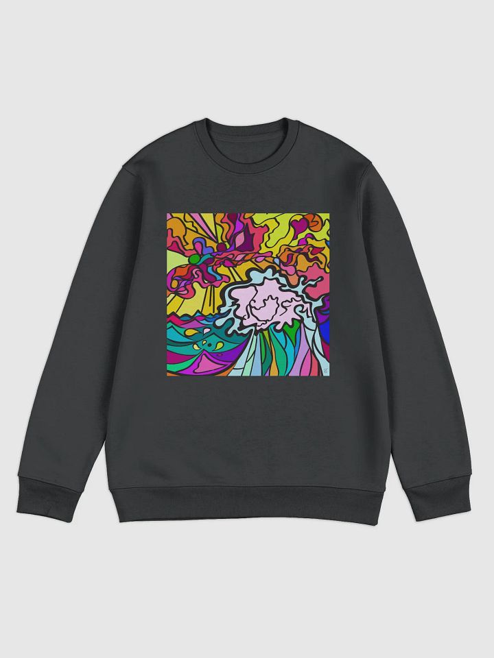 Swirling Dreams Unisex Eco Sweatshirt - Wave at Sunset product image (1)