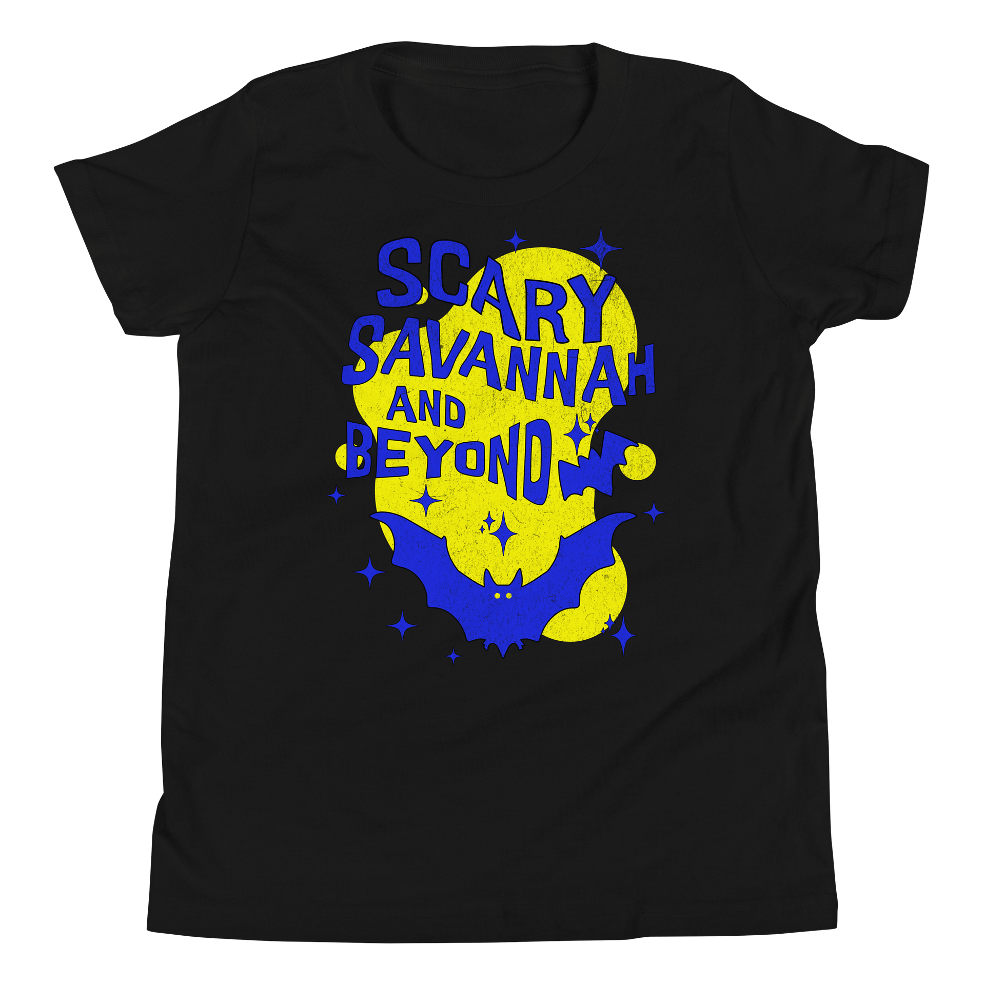 Scary Savannah Bats Youth Unisex Tee Shirt product image (12)