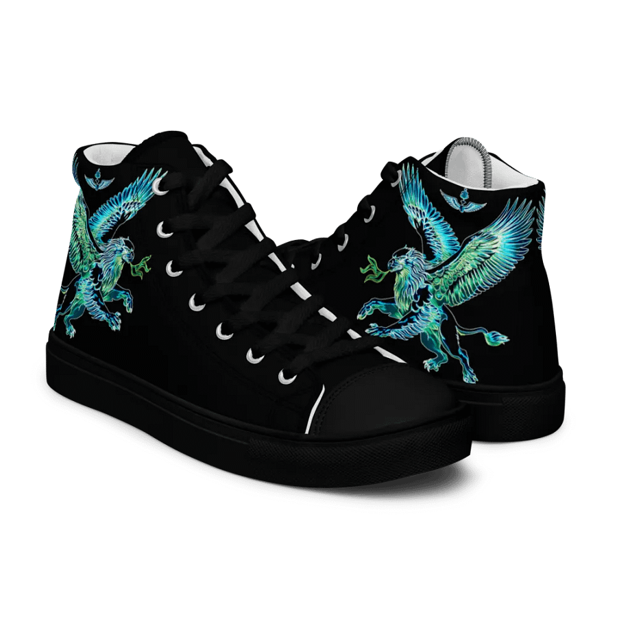 Gripen Flying Blue//Griffin/Men's High Top Canvas Shoes by Allcolor product image (7)