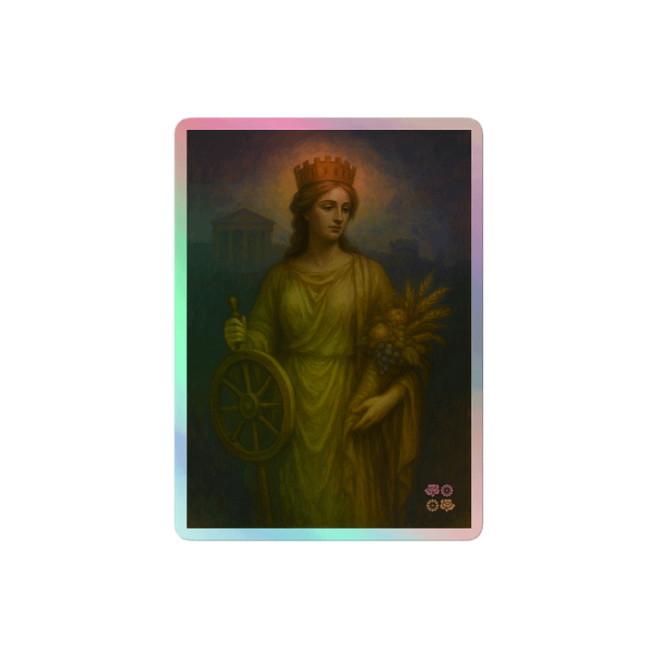Goddess Fortuna Muliebris Holographic Sticker product image (2)