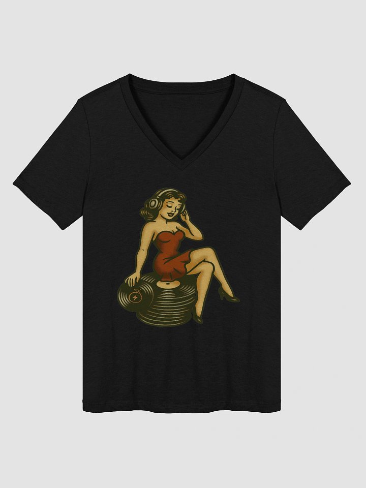 Pin-Up DJ V Neck Tee product image (4)