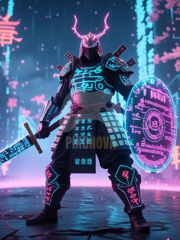 Crusader of the Core | Wide Digital Art Set (1472 x 832 px, PNG + PDF) product image (1)