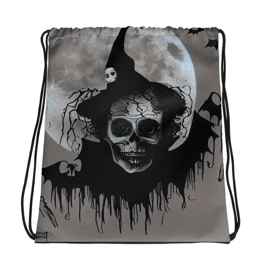 Moonlit Witch All-Over Drawstring Bag product image (1)