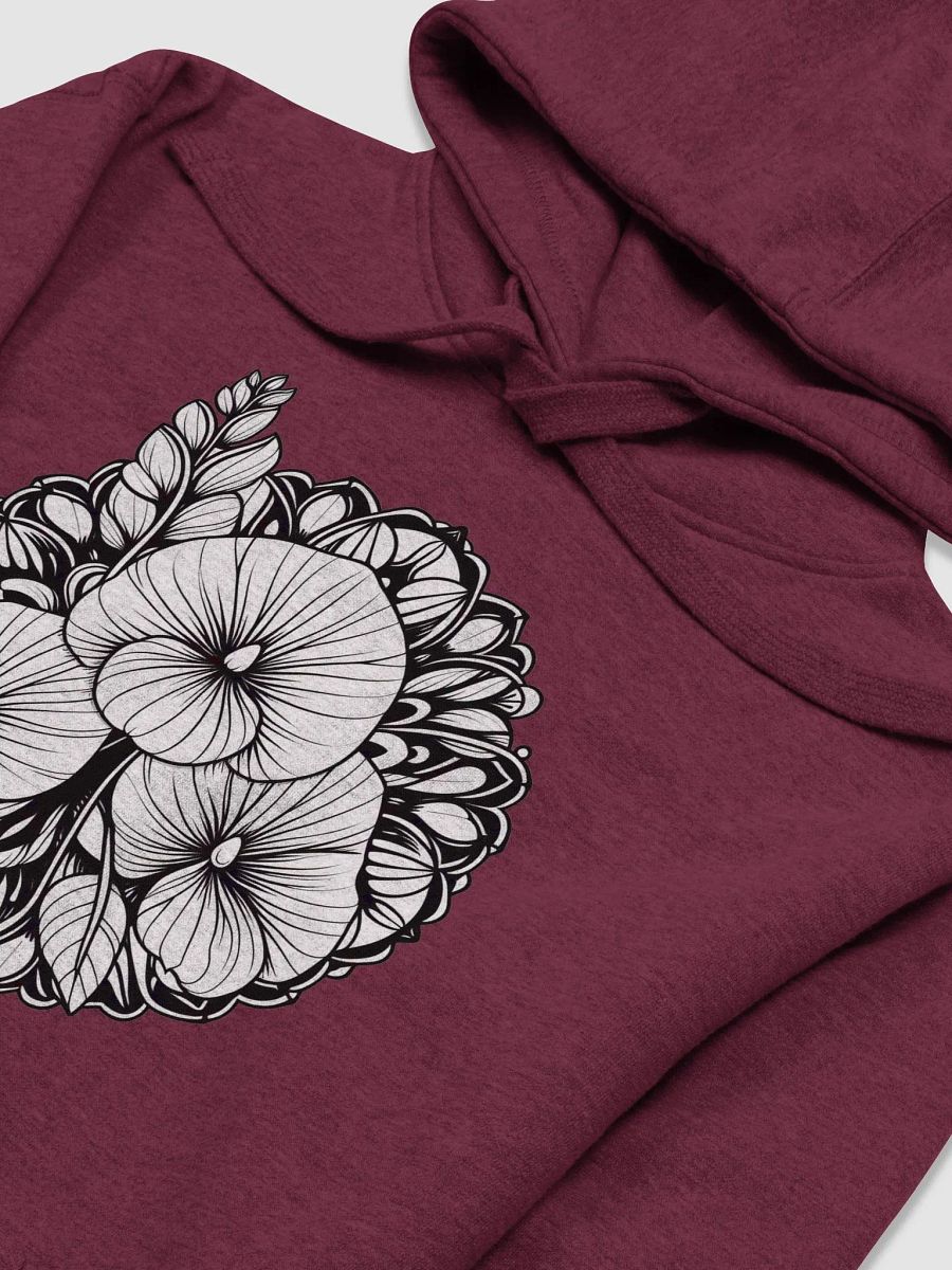 Cotton Heritage Unisex Premium Hoodie | AI-Designed Flower Mandala Motif product image (4)