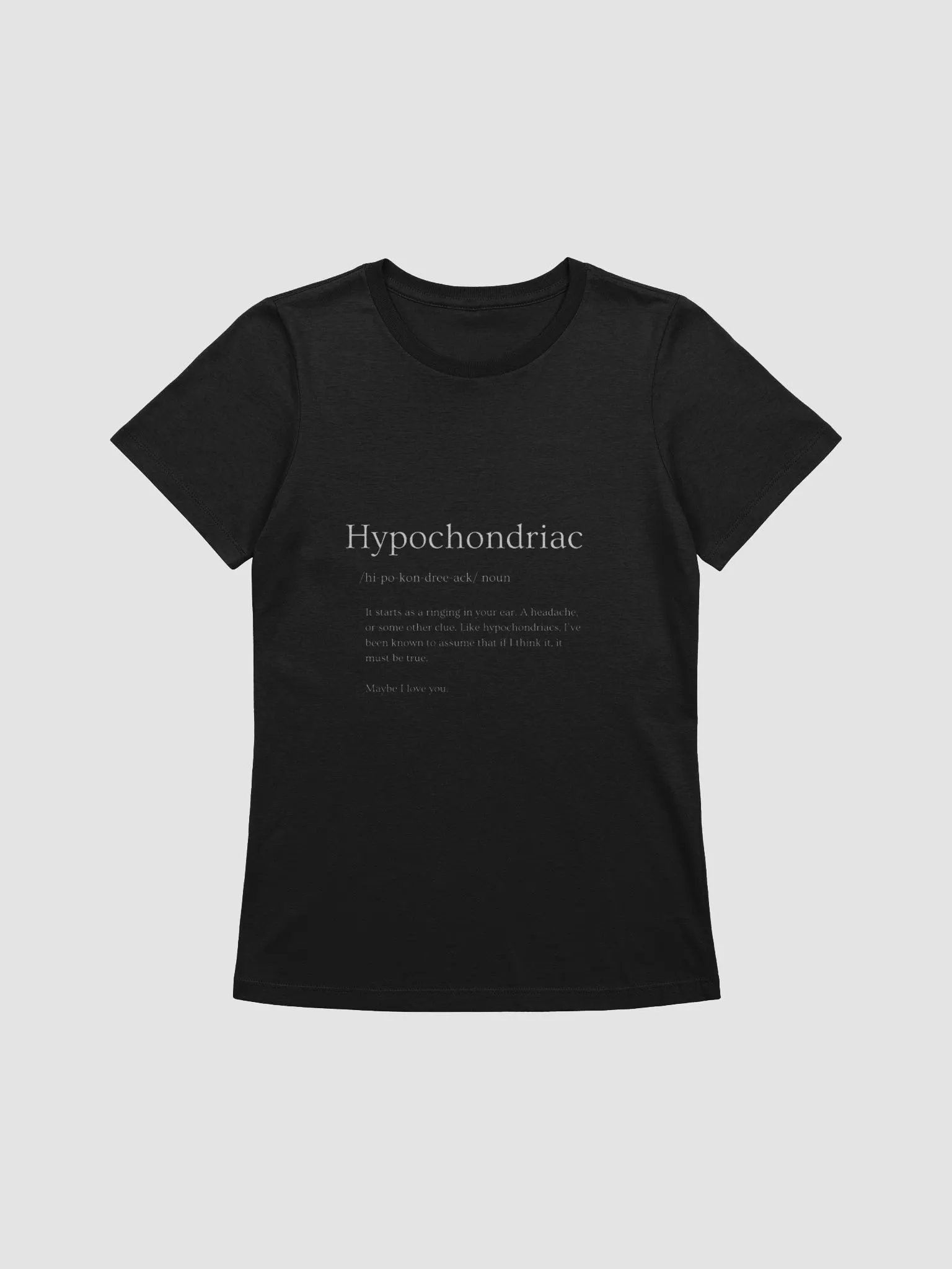 Hypochondriac - Light Text Women's product image (3)