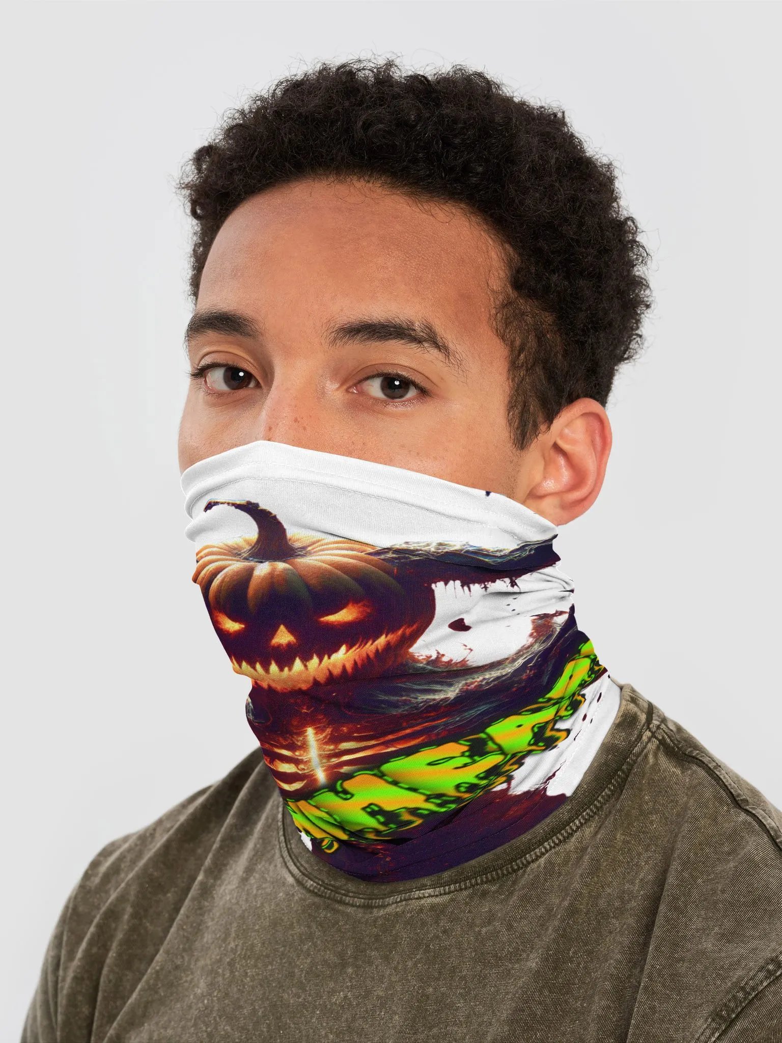 Pumpkinhead Par Glow-in-the-Dark Neck Gaiter product image (2)