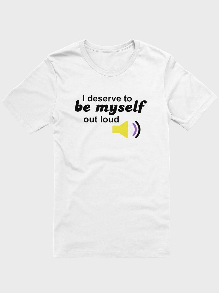 be myself out loud nonbinary t-shirt product image (1)