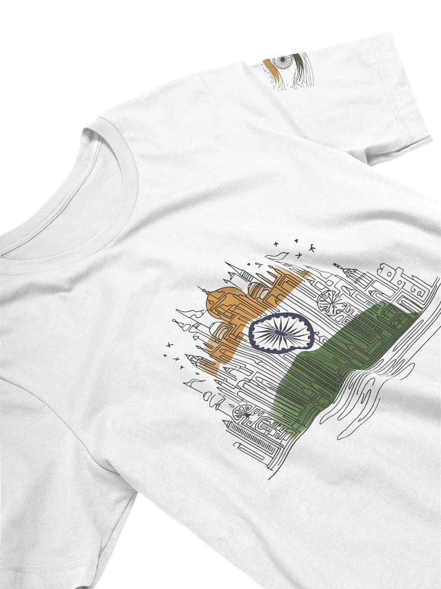 India Harmony Line Art Design T-Shirt product image (3)