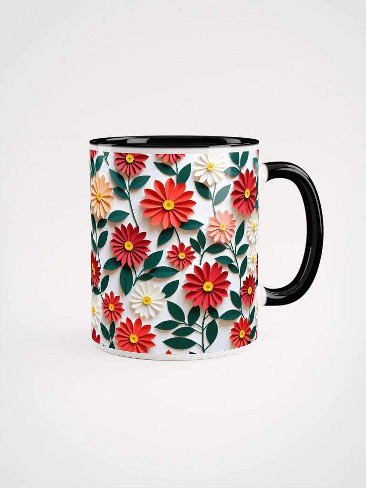 Vibrant Floral Symphony Ceramic Mug product image (3)