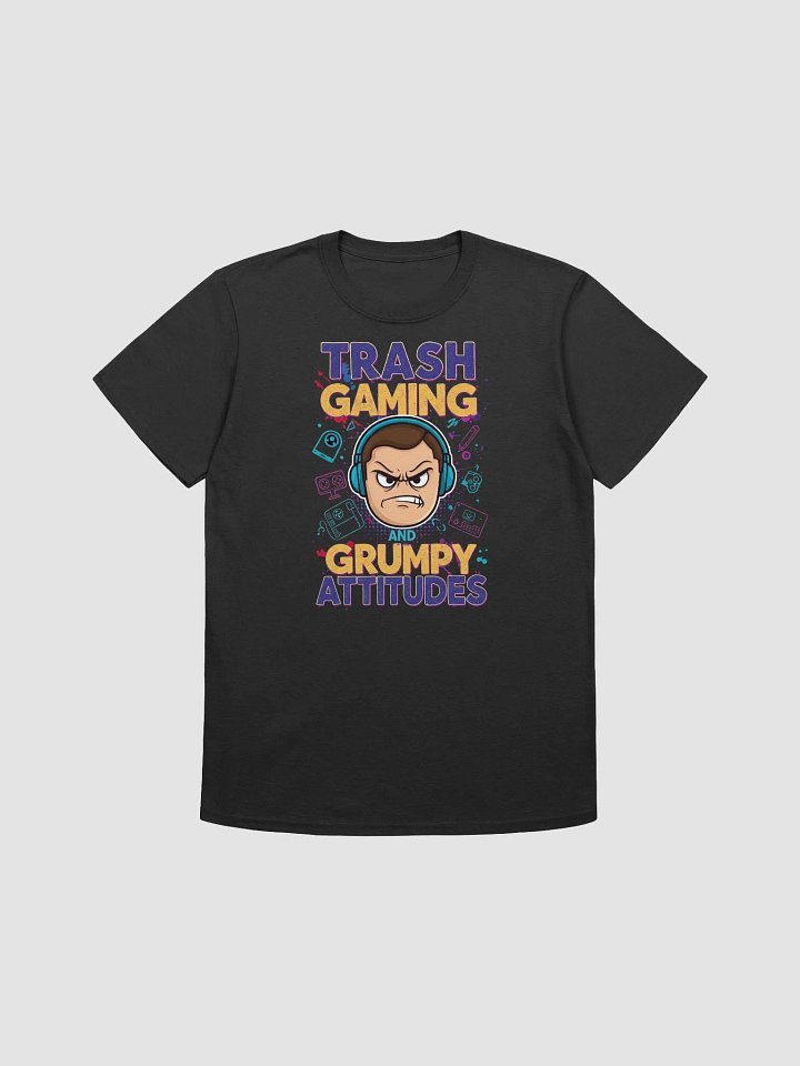 Trash Gaming and Grumpy Attitudes Unisex Softstyle T-Shirt product image (1)