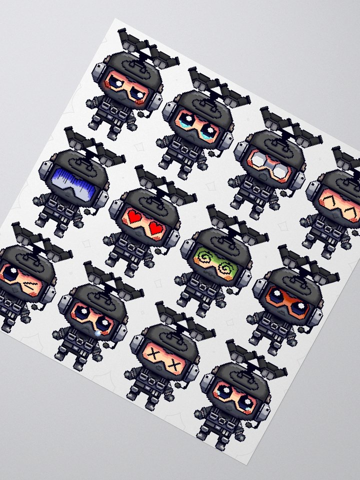 Pixy Stickers Collection (One Pieced, Must be Cut) By TikTok Creator SpSoldierPixel product image (6)