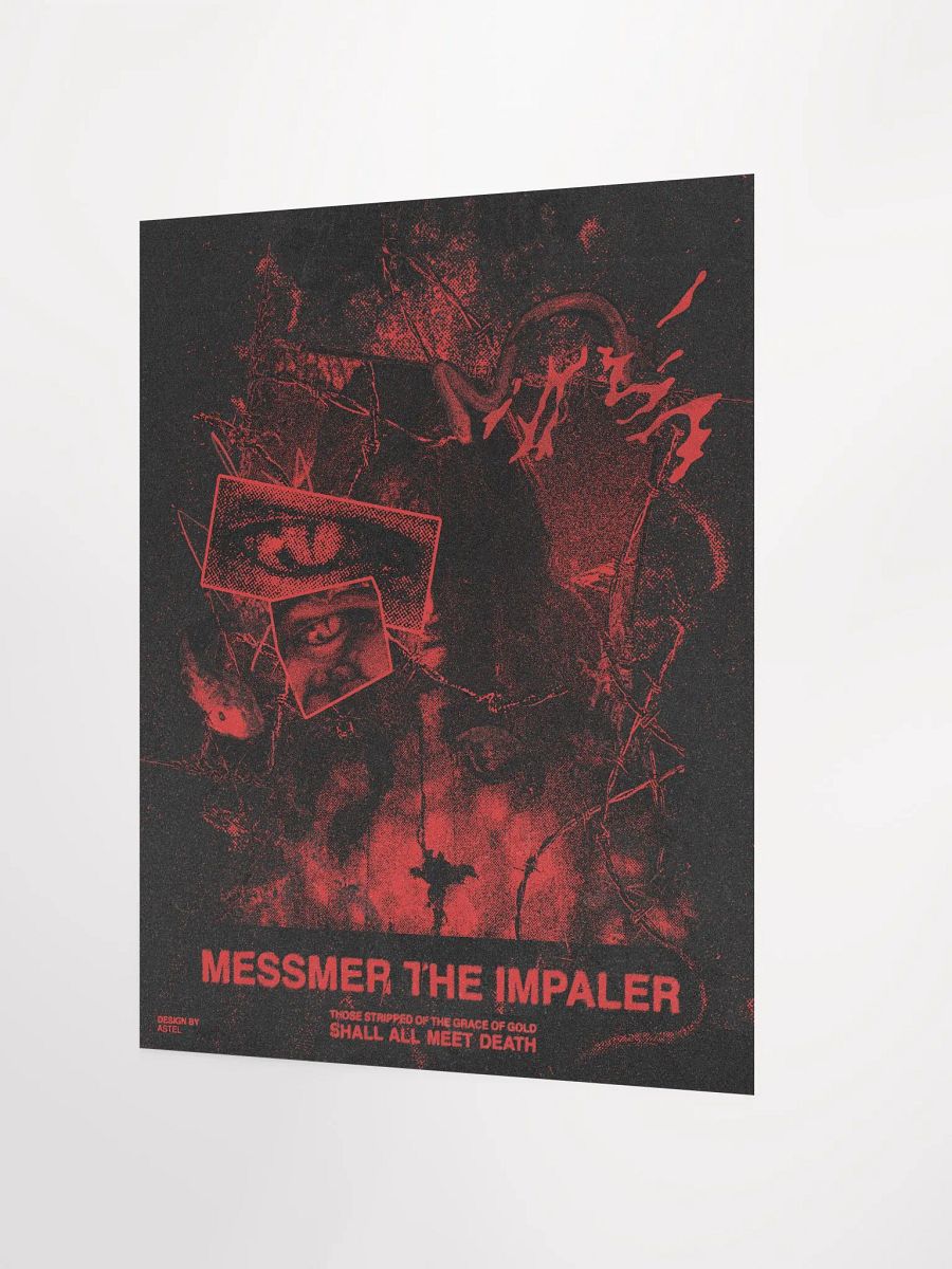 'MESSMER THE IMPALER' POSTER (WITHOUT SPEARS, RED VERSION) product image (2)