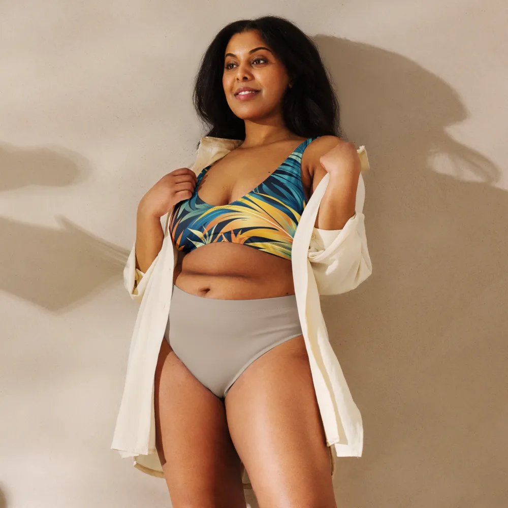 Tropical Flow Recycled Padded Bikini Top product image (1)