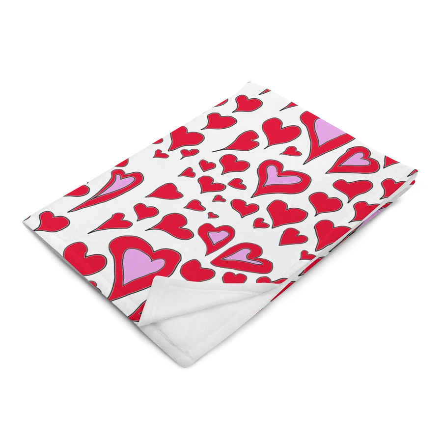 Hearts Drawing Throw Blanket product image (14)