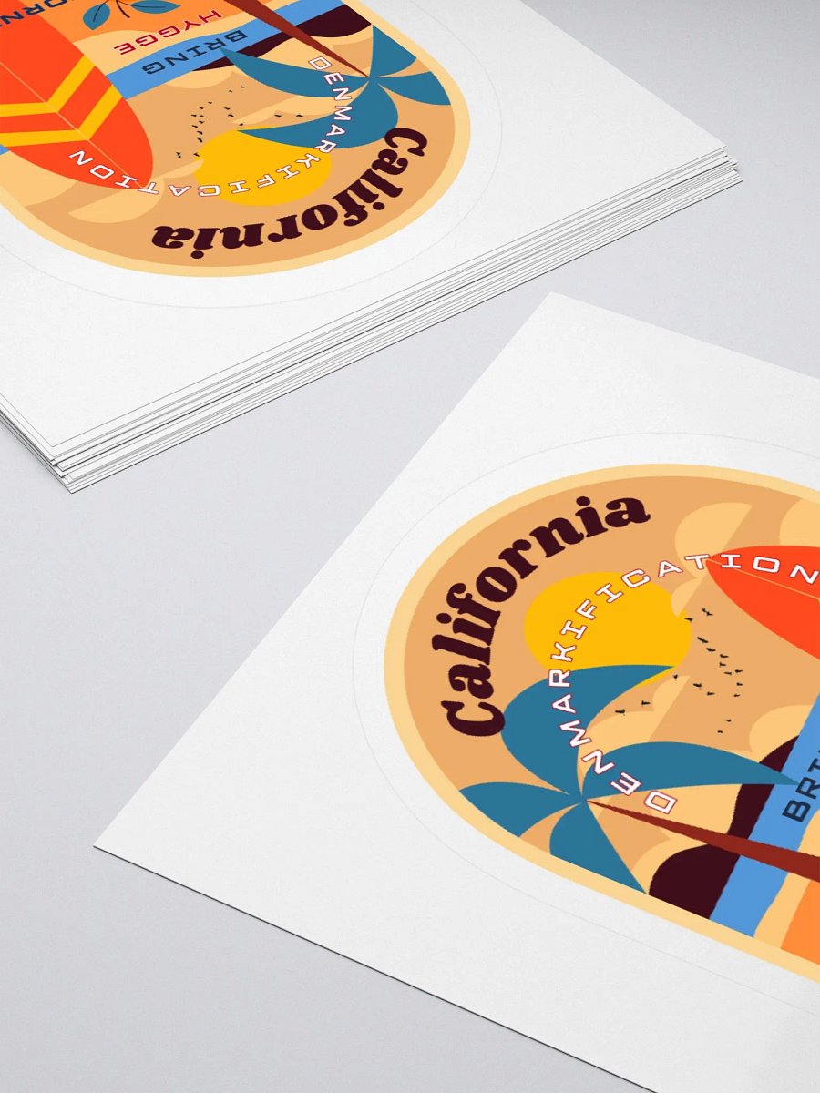California Dreamin' Retro Surf / Denmarkification - Sticker product image (12)