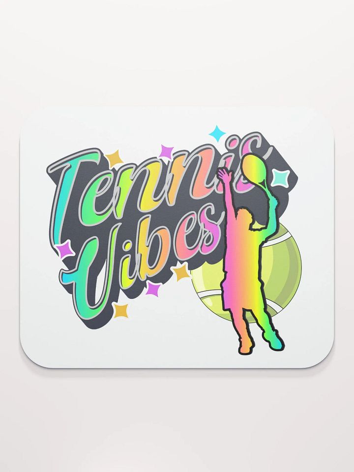 Tennis Vibes Male Neon Mouse Pad product image (2)