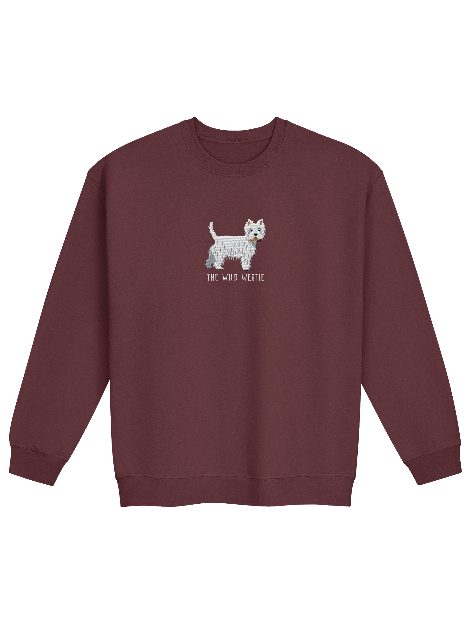 The Wild Westie Sweatshirt (Embroidered) of a West Highland White Terrier product image (5)