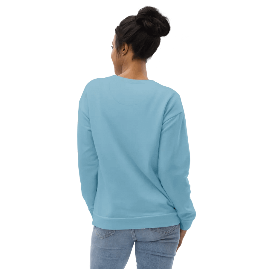 Plain Light Blue Soft Summer Unisex Recycled Polyester Heavyweight Premium Sweatshirt by Treasure Pie product image (10)