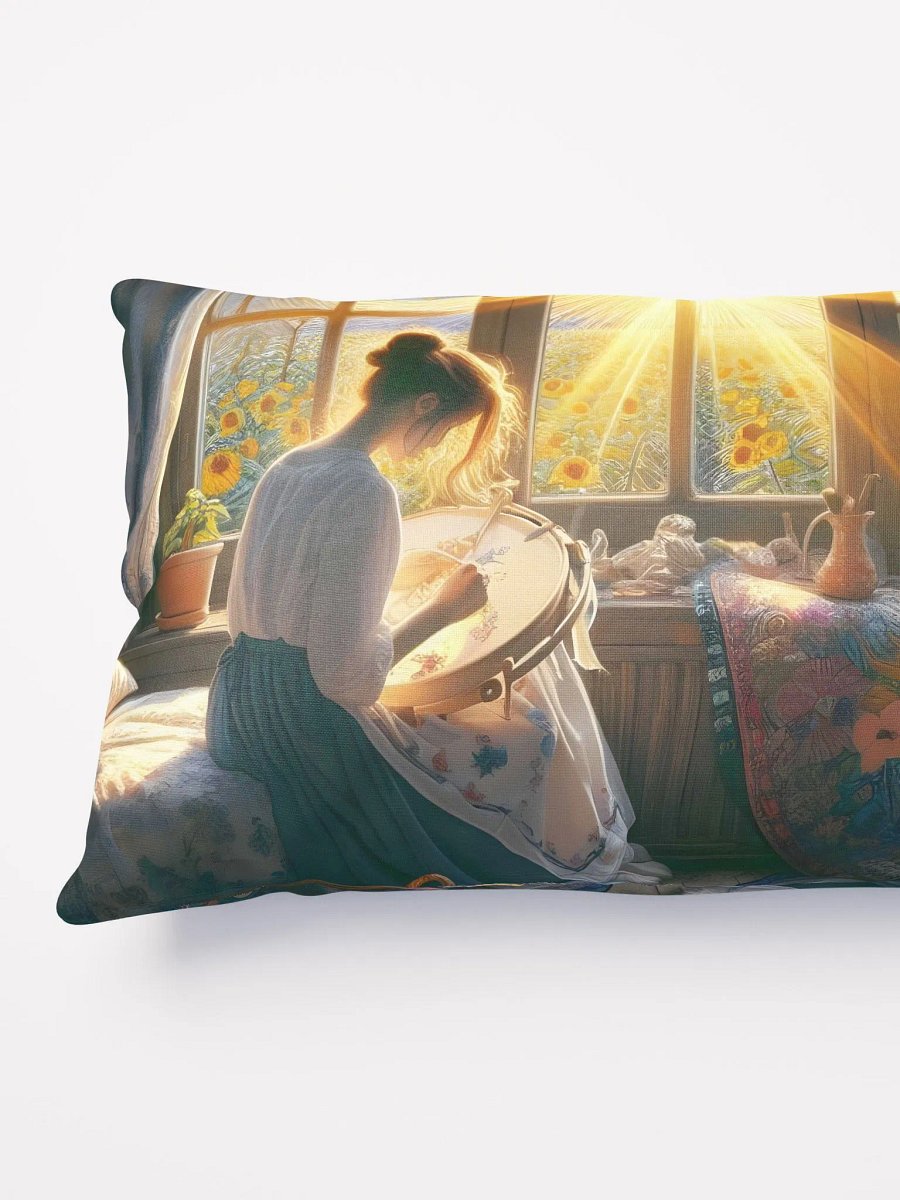 Sunflower Serenity Embroidery Hoop Pillow product image (8)
