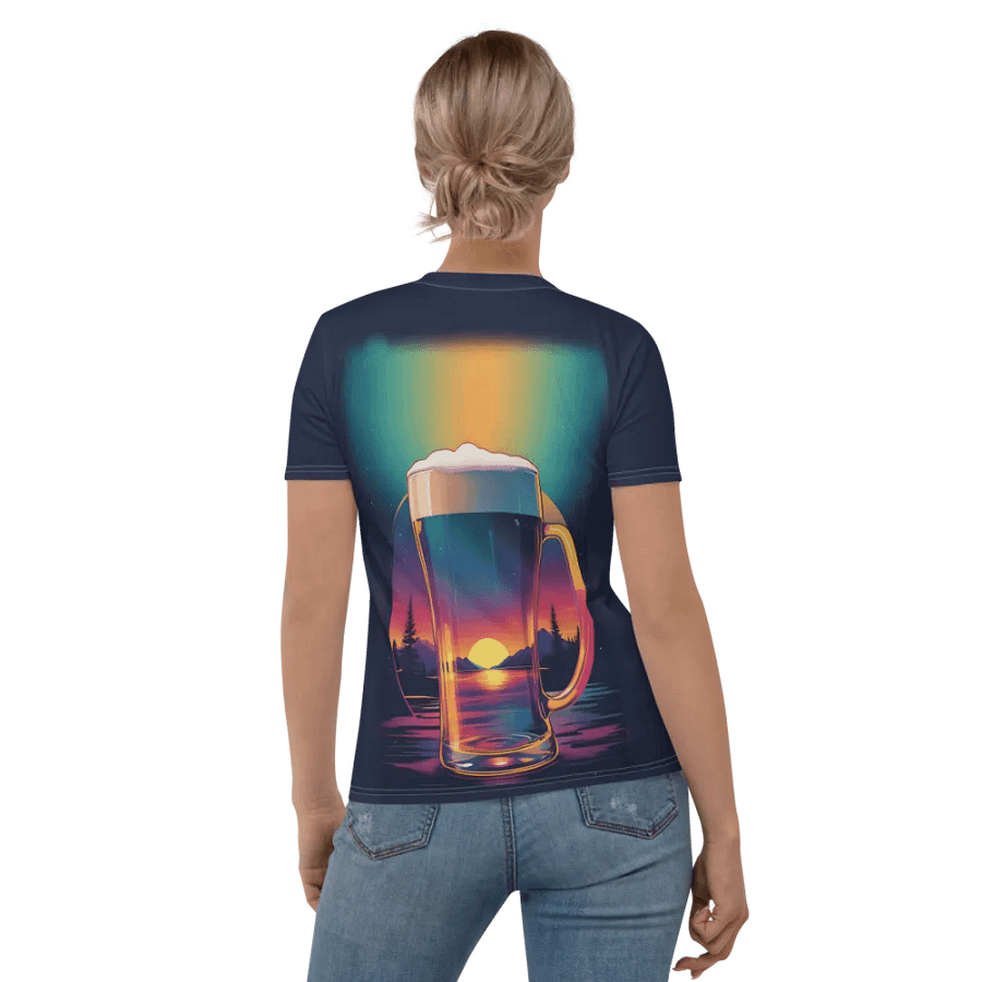 Beer Sunset All Over Print T-shirt product image (3)