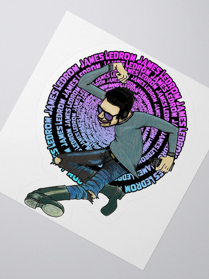 RM Brown Ledrom James Stickers product image (4)