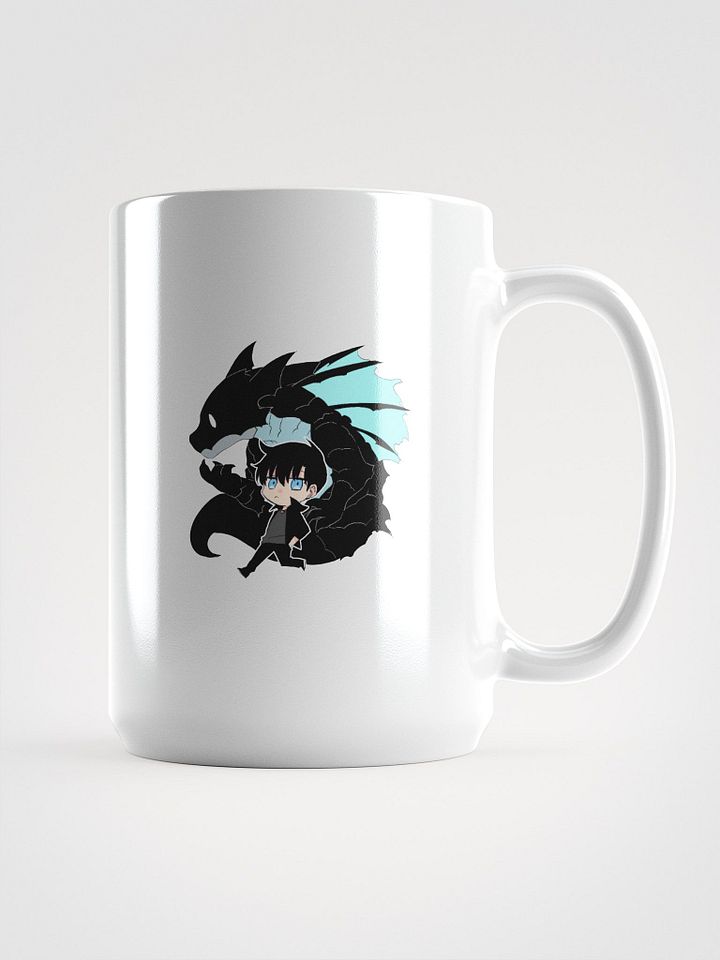Solo Leveling: Chibi Monarch & Shadows White Glossy Mug product image (1)