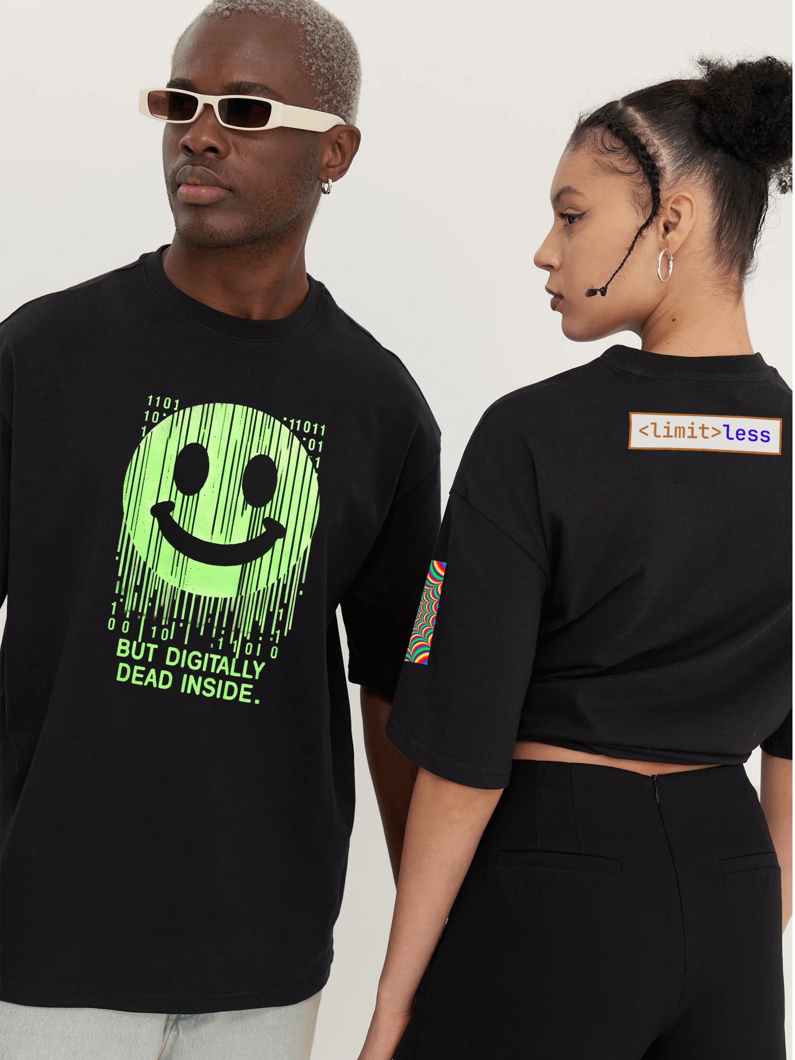 Digitally Dead Inside Tee | Matrix-Core ASCII Geek Shirt product image (17)
